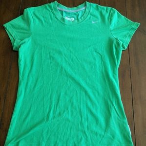 Green Nike Short Sleeve Tee Shirt